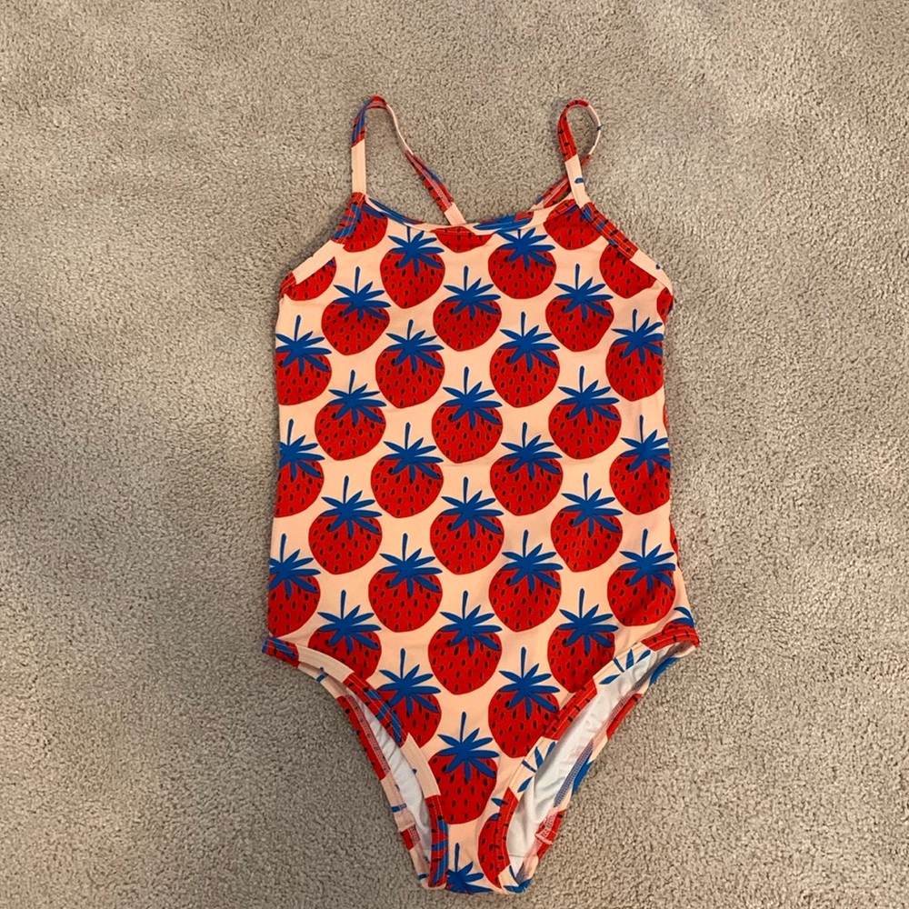 Hanna Andersson Girl Strawberry Swim Suit